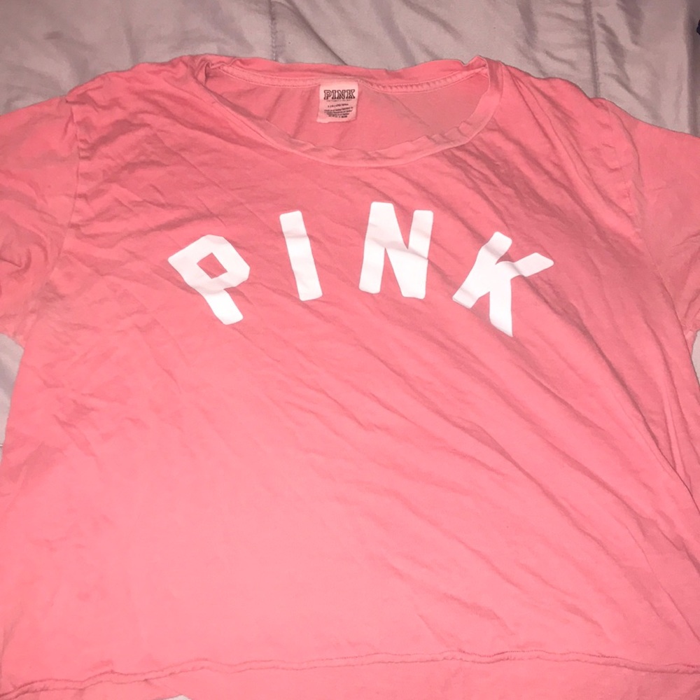 Pink comfy crop top